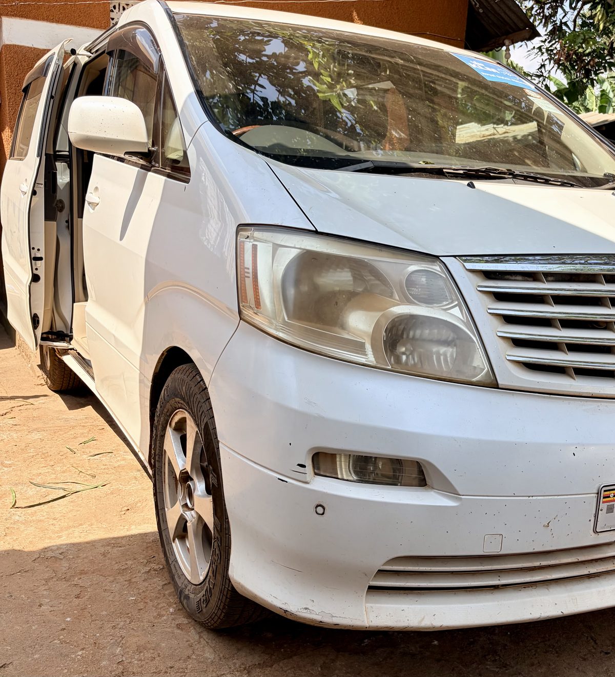Toyota Alphard van for group transport and airport transfers Uganda