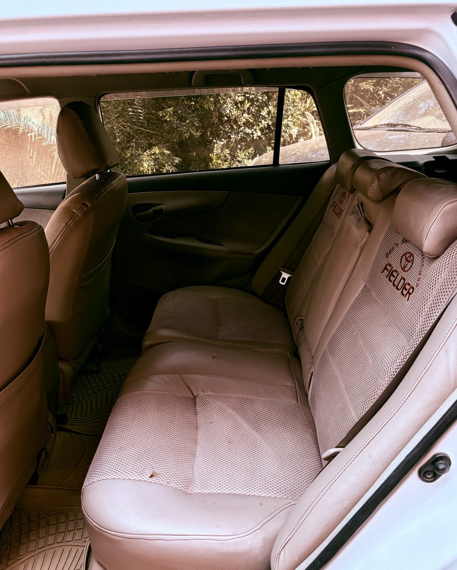 Toyota Fielder rear seats